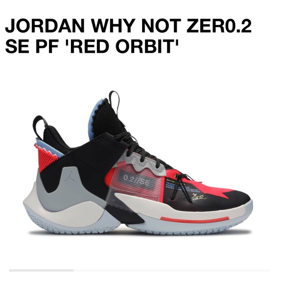JORDAN WHY NOT ZER0.2 SE PF 'RED ORBIT' - Picture 2 of 14